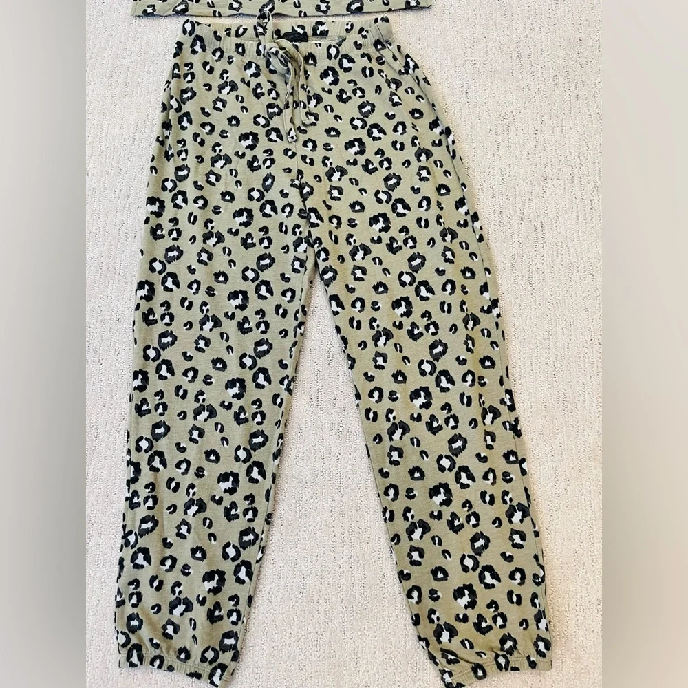 Saks Fifth Avenue Leopard Print Pajama Set